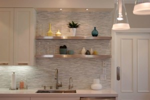 awesome-backsplash-kitchen-tile-lowes_gold-metal-double-handle-kitchen-faucet_silver-metal-kitchen-shelves_white-lacquered-wood-kitchen-cabinet_white-high-gloss-wood-countertops-936x623